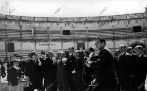 En la Imagen, durante su visita A la plaza de piedra de Ronda