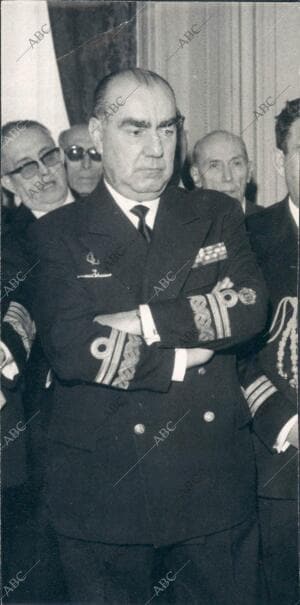 El Almiante Luis Carrero Blanco, cuando era Ministro Subsecretario de la...