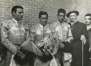 Los Toreros Gregorio Sánchez, Andrés Vázquez y Mondeño