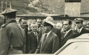 Francisco Franco en la inauguración del Parador Nacional de Turismo y el...