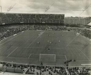 Partido de liga entre el Atlético de Madrid y el Valencia