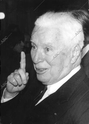 El actor cómico Charlie Charlot Chaplin