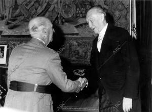 Franco con Conrad Adenauer