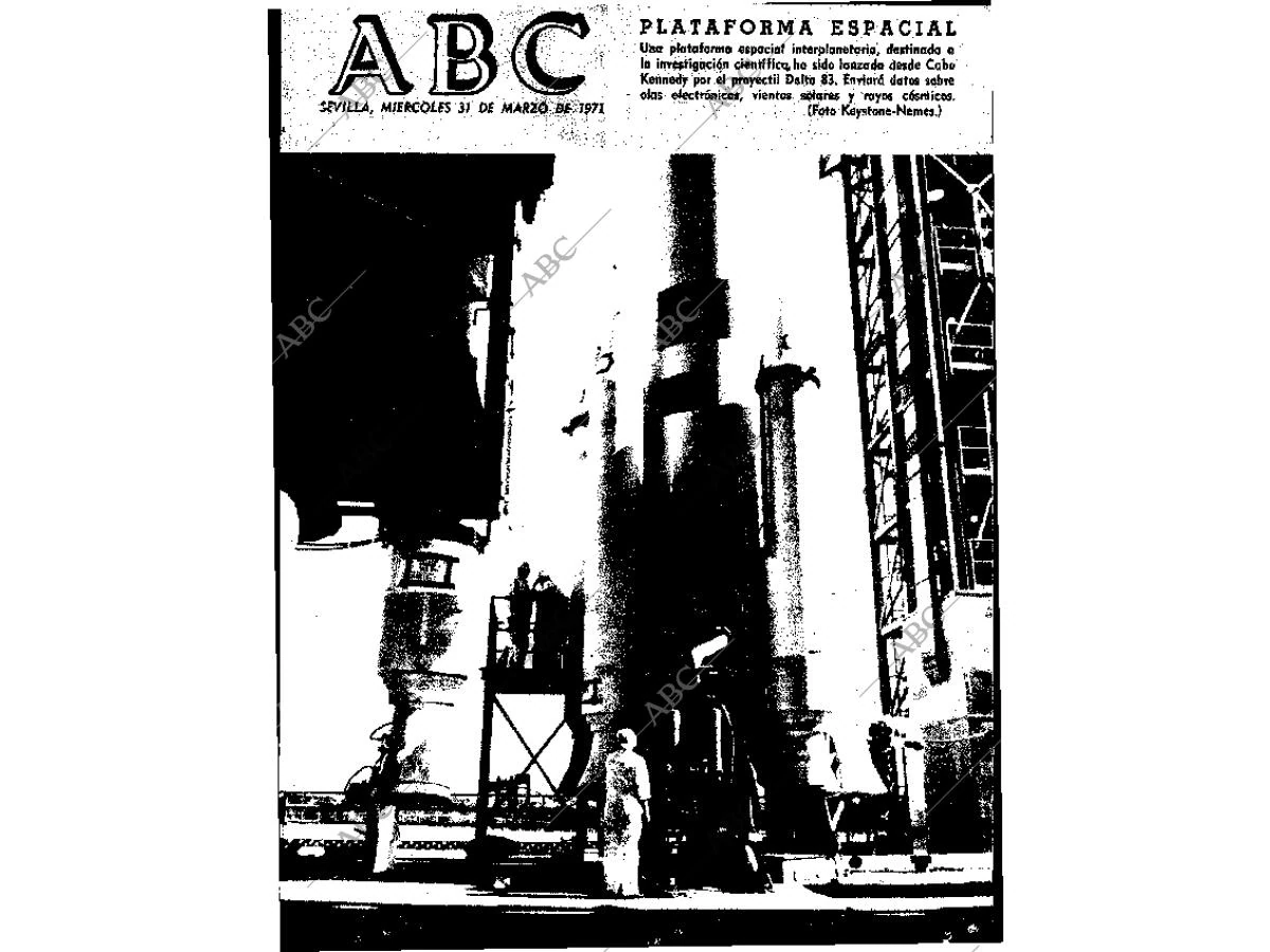 Periódico ABC SEVILLA 31-03-1971,portada