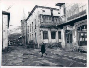 Una calle del antiguo pueblo de Riaño (León)