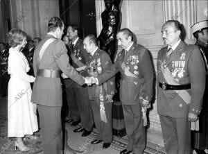 Asistieron también el presidente del Gobierno, Adolfo Suárez, el vicepresidente...