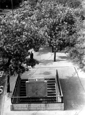 Vista de la estación de <strong>metro</strong> Ruben Dario