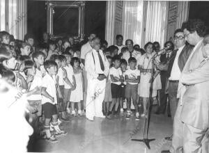 Niños Canarios Visitan Madrid en la casa de la Villa, viaje Patrocinado por el...