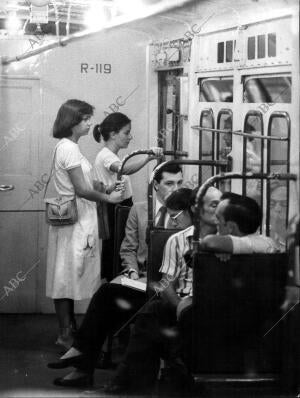 Viajeros del metro de Madrid