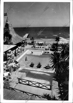 Vista de una playa de Marbella