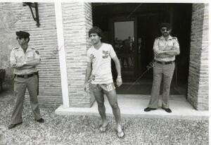 Zico durante el <strong>mundial</strong> de <strong>1982</strong>, en un hotel en Carmona