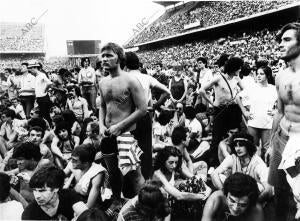Fans de los Rolling Stones en un concierto del grupo de Rock
