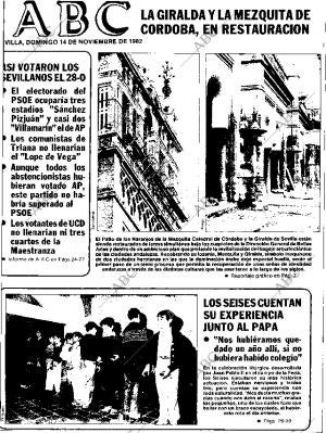 ABC SEVILLA 14-11-1982