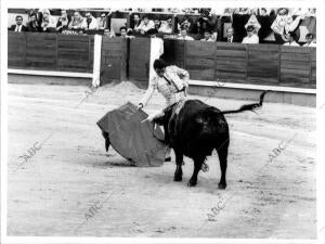 José Ortega Cano, durante la corrida de Feria