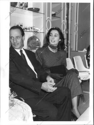 Marc Bohan con Carmen Martínez Bordiú