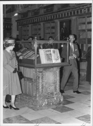 En la Imagen, durante su visita al monasterio de san Lorenzo de el escorial