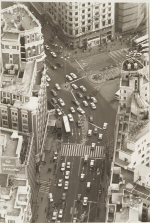 Vista aérea del a plaza del Callao