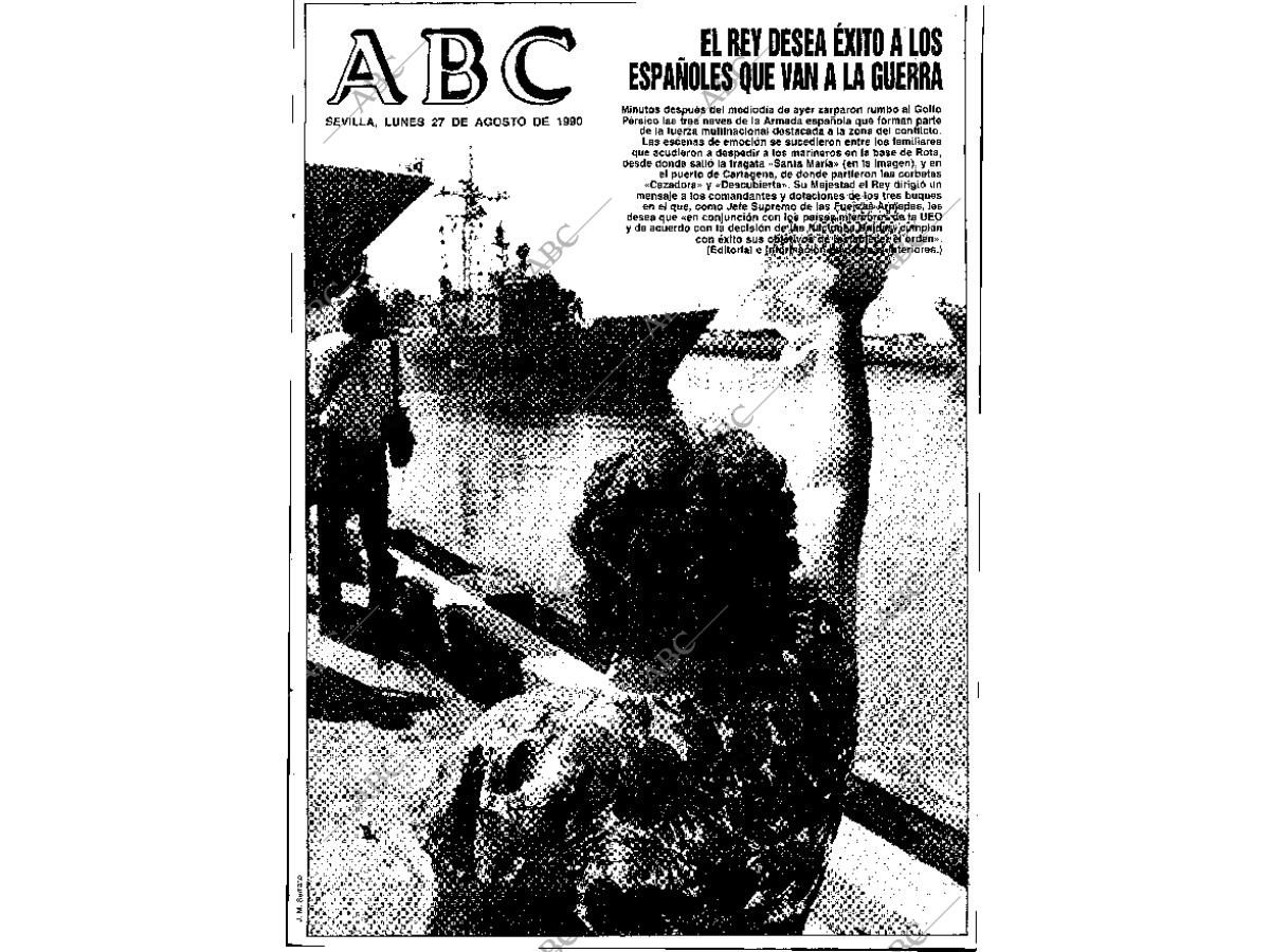 1200px x 900px - PeriÃ³dico ABC SEVILLA 27-08-1990,portada - Archivo ABC