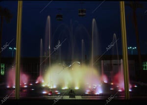 En la imagen, las fuentes de la avenida de las Palmeras