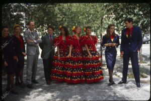 En la imagen, los uniformes diseñados por Vitorio y Luccino