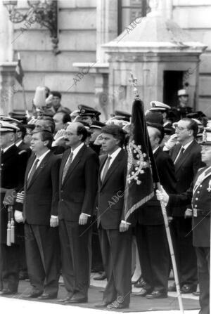 Desfile del día de las Fuerzas Armadas de 1992, en Madrid, Presidido por sus...
