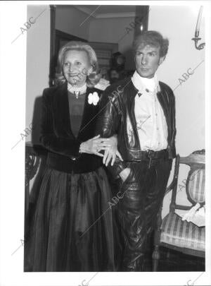 Claude Montana con Smilja Mihailovich