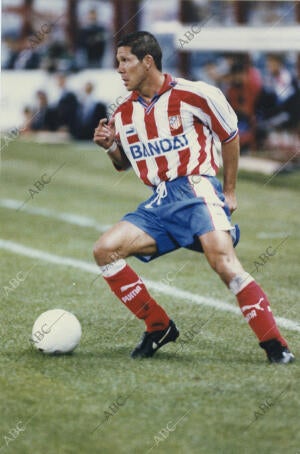 Diego Siemeone en un encuentro con el Atlético de Madrid