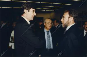 En la foto, de izquierda a derecha: Rodrigo Gutiérrez, Nemesio Fernández Cuesta...