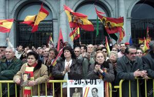 Concentración organizada en la Plaza de Oriente, organizado por la Federación...
