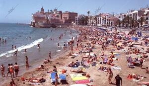 Sitges (Barcelona), 02/06/2002. Playa de Sitges