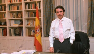 entrevista del director de Abc, José Antonio Zarzalejos A José María Aznar,...