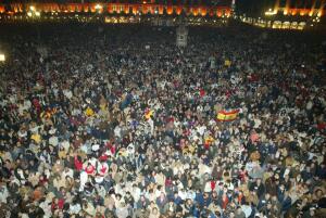 foto cesar Minguela, Manifestacion en contra del Terrorismo