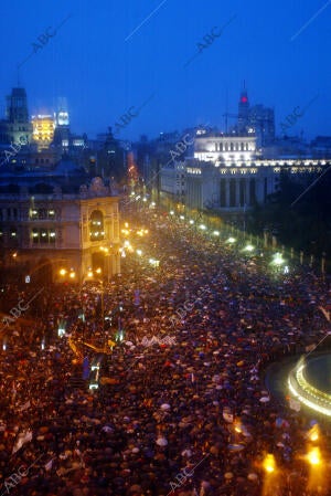 manifestación en contra del Terrorismo