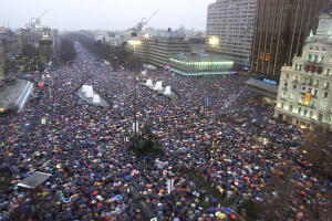 manifestación por las Calles de Madrid tras el atentado de ayer foto Jaime...