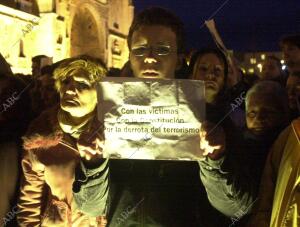 Manifestacion en Leon contra el Terrorismo