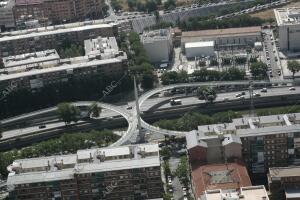 En la imagen: El Vicente Calderón, el río Manzanares y sus inmediaciones