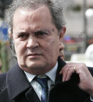 r, viudo de la Rocío Dúrcal, durante la inauguración de la glorieta que lleva el...