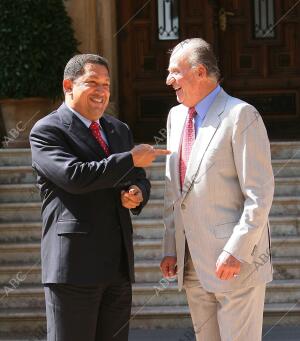 Audiencia de S.M. el Rey al presidente de Venezuela, Hugo Chávez, en el Palacio...