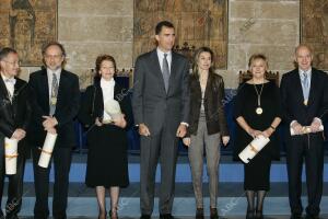 Sus Majestades los Príncipes de Asturias Acuden A la entrega de los Premios...