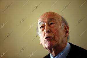 Entrevista con Giscard d'Estaing. Imagen Oscar del Pozo