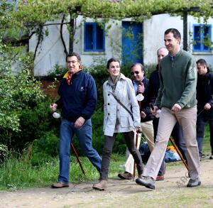 Visita de los Príncipes de Asturias a Santiago de Compostela después de haber...