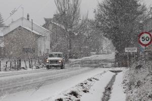 Un temporal de nieve sorprendió ala localidad leonesa