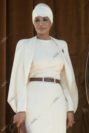 El emir de Catar(Qatar) y una de sus Esposas, la Jaquesa Mozah Bint Nasser Han...