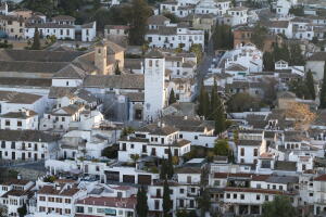 Archsev. Granada. Vista del barrio del Albaicín