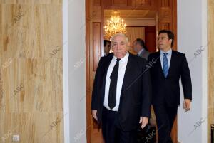 El presidente de el corte Ingles, Isidoro Alvarez, Mantiene un encuentro con el...