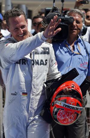 Schumacher en el gran premio de Formula 1