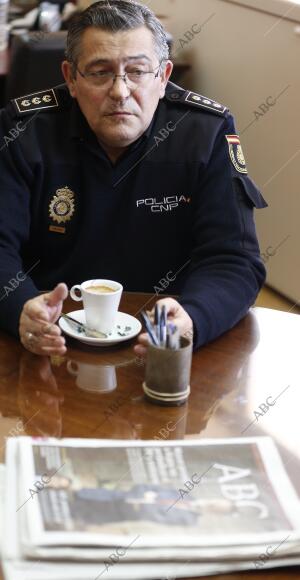entrevista con el jefe superior de Policia de Madrid Alfonso Fernandez diez Foto