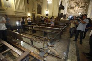 Estado de la Basílica del Pilar tras la explosión foto Fabián Simón archdc