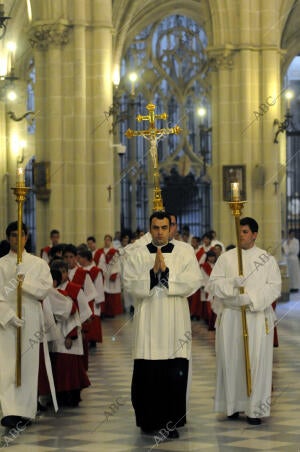 semana santa 2014. Jueves Santo. Misa y procesión en la catedral