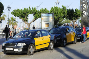 Taxis en Barcelona en torno a la Villa Olímpica